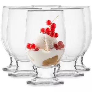 Glasmark KROSNO 1992 Coupelles à Dessert en Verre Coupelles à Glace Set de 6 Coupelles à Salade