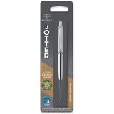 Parker Jotter Balpen | Stainless steel met chromen afwerking | Medium punt | Blauwe inkt