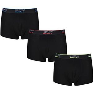 DKNY Heren DKNY Heren Super Zachte Modale & Katoen Mix Ondergoed Boxer Shorts, Zwart, S