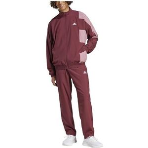 adidas Heren Sportswear Colorblock Track Suit, shadow red/preloved crimson, M