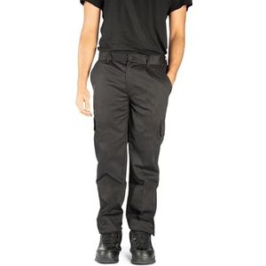 Security Line S Essence Multipocket Cargo werkbroek/veiligheidsbroek voor heren, elastisch, hoge zichtbaarheid, taillemaat 34 tot 60 cm, Zwart, 34