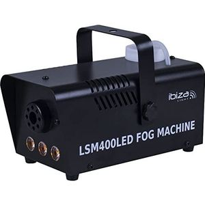 Ibiza - LSM400LED-BK - 400W rookmachine met geïntegreerde LED's en afstandsbediening - Zwart