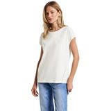 STREET ONE - Shirttop - Offwhite - Gehaakte Details - Regular Fit