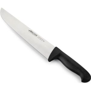 Arcos - Slagersmes - Zwart - 250 mm NITRUM Roestvrijstalen Lemmet