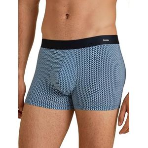 CALIDA Cotton Code Design New Boxer Cascade Blue, 1 stuks, maat 46-48, Cascade Blue, 46-48