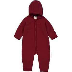 Müsli by Green Cotton Baby Girls Fleece Suit Snowsuit, Cabernet, 86, Cabernet, 86 cm