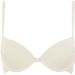 Emporio Armani Microfiber Logoband Push Up BH, Yoghurt, 75B