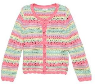 Vesten - Gebreid Vest - Strepen - Ajour