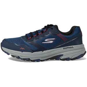 Skechers Heren GO Run Trail Altitude 2.0 Sneakers, marine en rood leder/textiel, 6 UK, Navy en Rood Leer Textiel, 39.5 EU