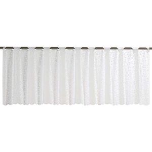 Elbersdrucke Semi-transparant bistrogordijn membraan 00 wit 45 x 160 cm schuifgordijn voor keuken keukenraam inkijkbescherming 198480