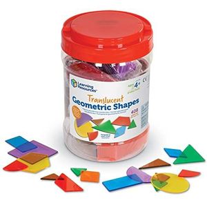 Learning Resources Doorzichtig Geometrische Vorms 408-Stuk Set