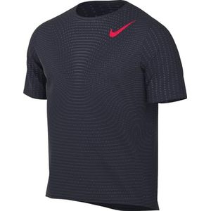 Nike Aeroswift Dri-Fit ADV Korte Mouw Running Top Voor Heren, Obsidian/Bright Crimson, HJ3377-451, XL