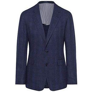 Hackett London Heren Blue Hopsack Check Cc Jacket, 551, blauw, 50