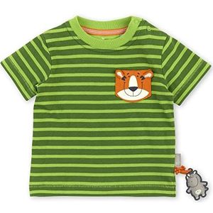 Sigikid T-shirt voor jongens, groen-gestreept/safari, 68 cm