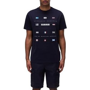 NAPAPIJRI Man T-Shirt-serie met korte mouwen BLAUWE MARINE 3XL