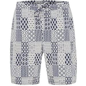 CASUAL FRIDAY CFPhelix Patchwork Sweat Shorts, 194013_dark navy., XS