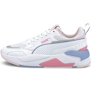 Puma X-RAY 2 Vierkante JR Sneaker, Wit Wit-Roze Lady-Forever Blauw, 4.5 UK, Puma Wit Puma Wit Roze Dame Voor Eeuwig Blauw