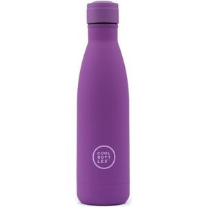 Cool Bottles - Stainless Steel Water Bottle - 500 ml - Vivid Violet - 26,5 x 7 cm - Luchtdichte Thermische Fles - Koude dranken 36 uur en warme dranken 18 uur - Triple-Cool Technologie - BPA Vrij