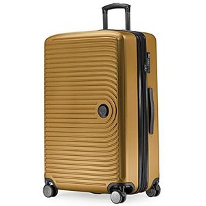 HAUPTSTADTKOFFER Mitte - Grote koffer met harde schaal, TSA, 4 wielen, ruimbagage met 8 cm volumevergroting, 77 cm, 130 liter, Herfst goud