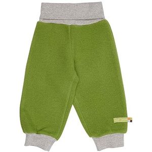 loud + proud Uniseks wollen fleece voor kinderen, GOTS gecertificeerde broek, gras, 104 cm