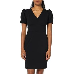 DKNY Rechte jurk, zwart/zwart, SLVR, 40 dames, Zwart/Zwart Slvr, 38