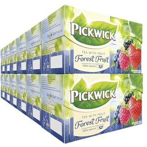 Pickwick Vruchtenthee Bosvruchten - Zwarte thee met Bosfruit (240 Theezakjes - 100% Natuurlijk) - 12 x 20 Zakjes