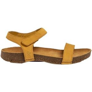 Art 1119 I Breathe platte sandalen voor dames, Honing, 36 EU