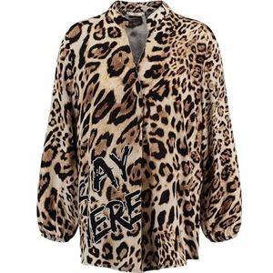 KEYLARGO Damesblouse met V-hals, beige (1004), M