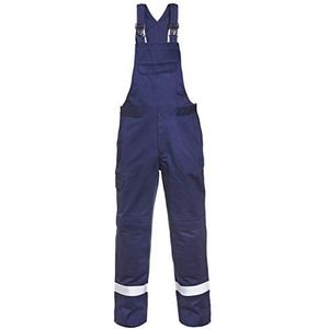 Hydrowear 043515NA Mal Bib and Brace Broek, 80% Katoen/19% Polyester/1% Antistatisch, 54 Maten, Navy