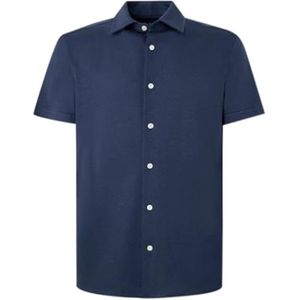 Hackett London Heren Heritage Gilet Shirt, Blauw (Navy), 3XL, Blauw (zwart), 3XL