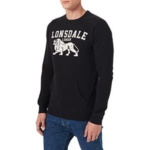 Lonsdale Kersbrook sweatshirt voor heren, zwart/ecru., XXL