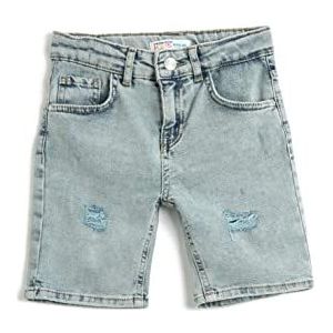 Koton Boys Jean Shorts Bermuda Zakken Katoen, Light Indigo (Aa1), 5-6 Jaar