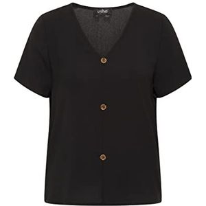 NAEMI Dames blouseshirt 17323009-NA01, zwart, M, zwart, M