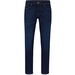 BOSS Delano BC-P Slim Fit Jeans voor heren, van blauw superstretch denim, Dark Blue407, 31W x 34L