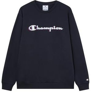 Champion Heren Legacy Man - sweatshirt met groot logo, blauw, M, Blauw (Bs501), M