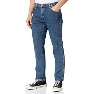 Wrangler Texas Slim Jeans voor heren, stonewash, 38W x 32L