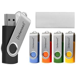 Intenso - Office Line - USB-stick - 5 x 16 GB - Super Speed USB 3.2 - Tot 70 MB/s
