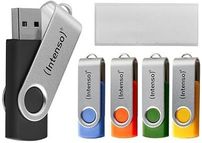 Intenso - Office Line - USB-stick - 5 x 16 GB - Super Speed USB 3.2 - Tot 70 MB/s