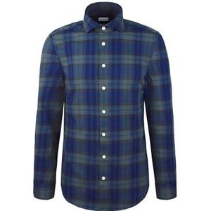 Seidensticker 845569, regular fit, lange mouwen, casual hemd, 38, blauw, 38