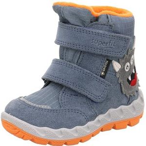 Superfit Jungen ICEBIRD warm gefütterte Gore-Tex Stiefel, HELLBLAU/ORANGE 8000