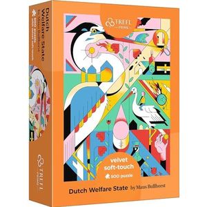 Trefl Prime - UFT Velvet Soft Touch Puzzle: Dutch Welfare State - 500 elementen, velours coating, poster in set, dikste karton, BIO, voor volwassenen en kinderen vanaf 10 jaar