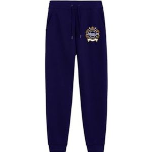AMERICAN COLLEGE USA Joggingbroek chino's sport warme kleding unisex mannen en vrouwen casual model ACJOGW5 Navy XL, Blauw, XL