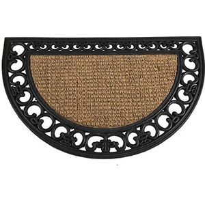 Siena Garden - Vloermat - Zwart/Naturel - Kokos & Rubber - 45x75cm