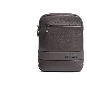 NAVA Design - schoudertas met een vak, kleur bruin - afmetingen 26 x 19 x 4 cm