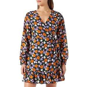 ONLY Dames ONLSTAR L/S WRAP PTM Jurk, Paisley Paars/AOP: Margaretha Flower, XS