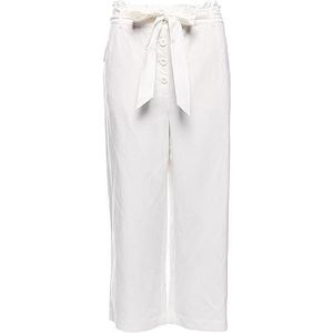 Superdry Dames Eden Linnen Broek, Gebroken wit (Krijt Wit Fu4), 54