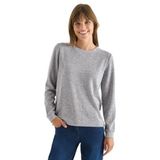 Cecil - Gebreide Trui - Urban Dark Blue Melange - Met Knopen