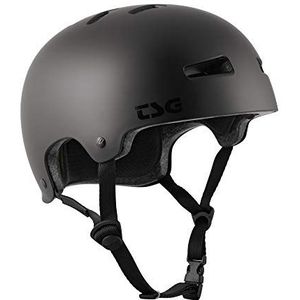 TSG Evolution Helm Bowl Skate/Scooter/BMX/Dirt/Pumptrack/Mountainbike/E-Bike Volwassenen, Unisex, Zwart, S/M (54-56 cm)