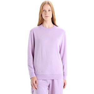 Icebreaker Merino Casual wollen sweatshirt met lange mouwen voor dames, Paars gaas, L