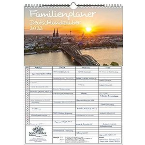 Seelenzauber Gezinsplanner - Duitse Magie DIN A3-Kalender Voor 2022 Steden In Duitsland